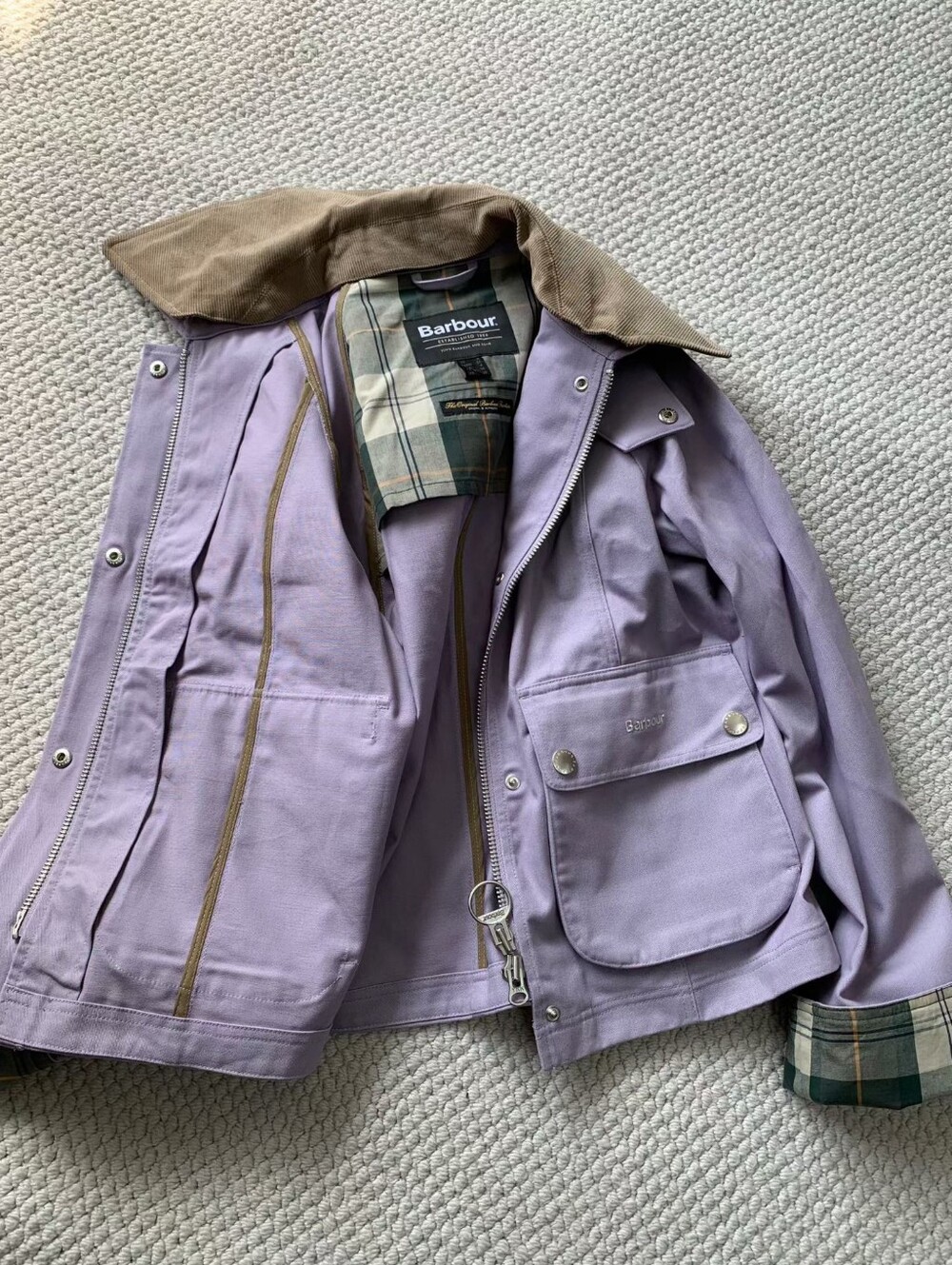 Barbour Cropped Beadnell Casual Jacket - Picture 3 of 8